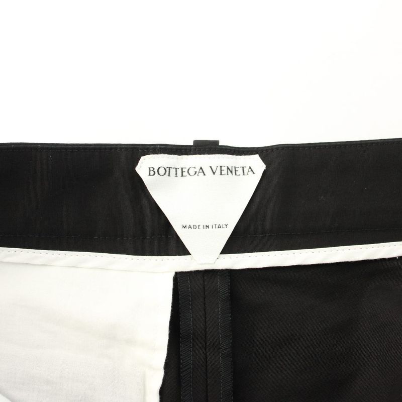 Bottega Veneta Cotton Pants Slacks 46 Black KH