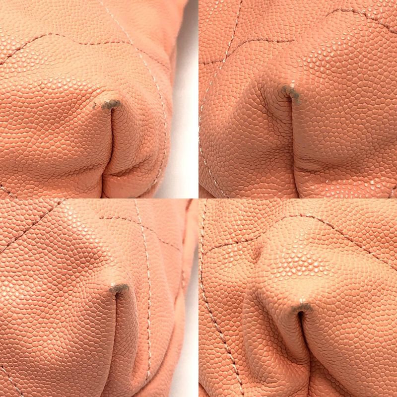Chanel Shoulder Bag Chanel 22 Small As3260 Caviar Skin Coral Pink