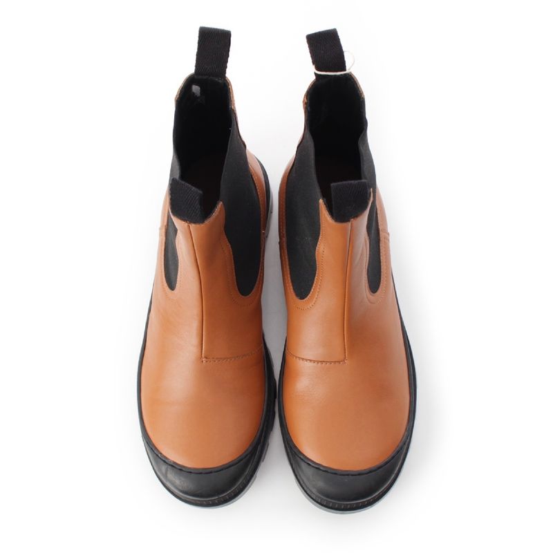 Loewe Leather Side Gore Volume Sole Chelsea Boots Ankle Short Shoes M816s05x03
