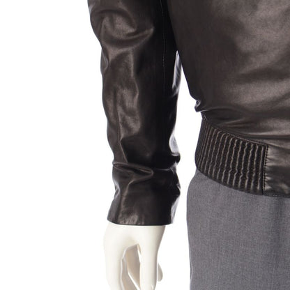 Dior Homme 12 Years Ash Period Lamb Leather Chris Van Ash Zip Up Blouson Jacket