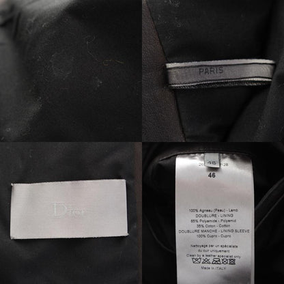 Dior Homme 12 Years Ash Period Lamb Leather Chris Van Ash Zip Up Blouson Jacket