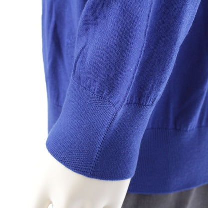 Loewe Wool Anagram Embroidered Logo Long Sleeve Knit Polo Shirt Tops H3179040co
