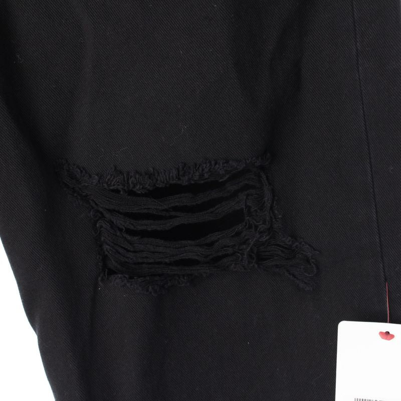 Balenciaga 22SS Cotton Distressed Oversized Destroy Short Denim Pants Bottoms