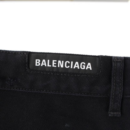 Balenciaga 22SS Cotton Distressed Oversized Destroy Short Denim Pants Bottoms