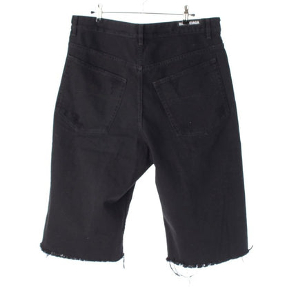 Balenciaga 22SS Cotton Distressed Oversized Destroy Short Denim Pants Bottoms