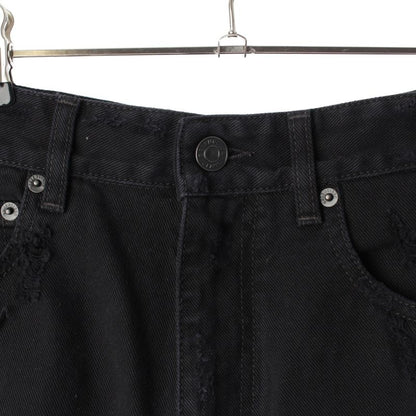 Balenciaga 22SS Cotton Distressed Oversized Destroy Short Denim Pants Bottoms