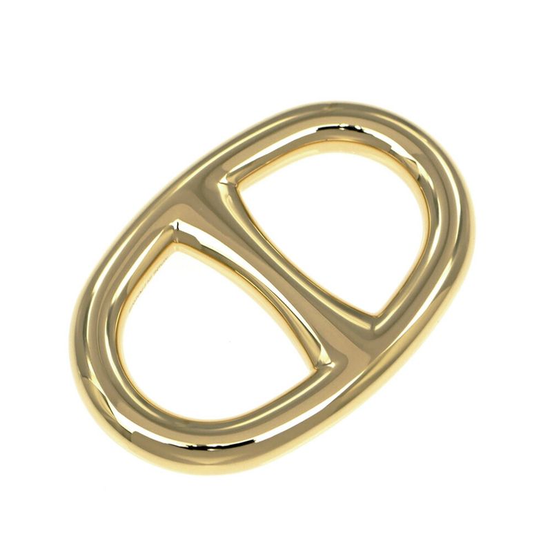 Hermes Scarf Ring Chaine D'ancre Permanent Brass Gold Color Accessories