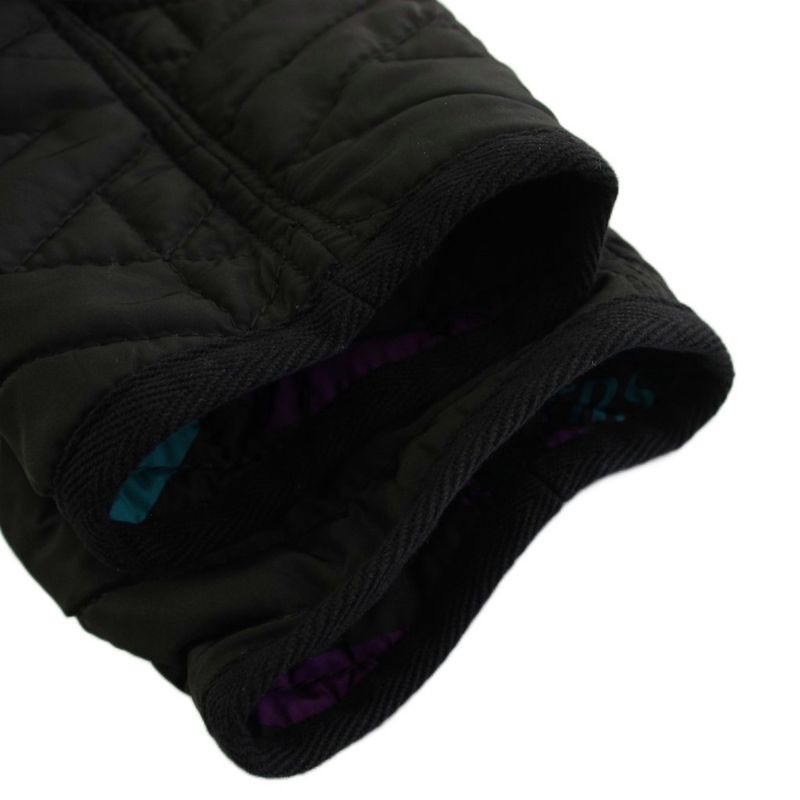 Versace LA Greca Logo Quilted Jacket Reversible 46 Black 1006663 KH