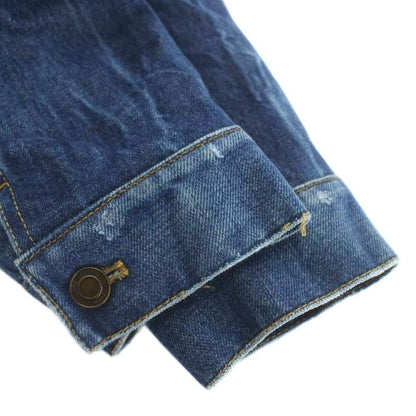 Saint Laurent Paris Denim Jacket Boa Jacket G Jean Outerwear Logo Patch M