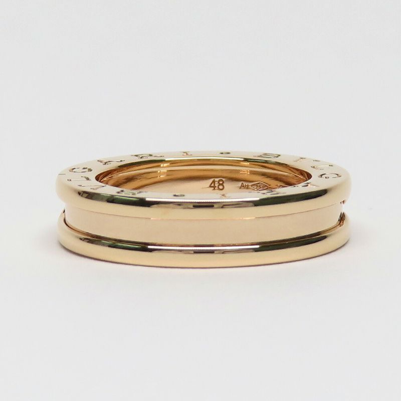 Bvlgari B Zero One 1 Band Ring 48 750 18K Pink Gold Pink Gold Jewelry