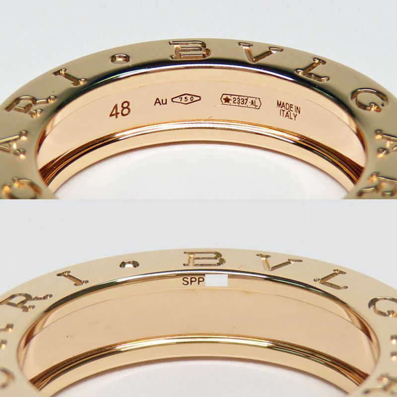 Bvlgari B Zero One 1 Band Ring 48 750 18K Pink Gold Pink Gold Jewelry