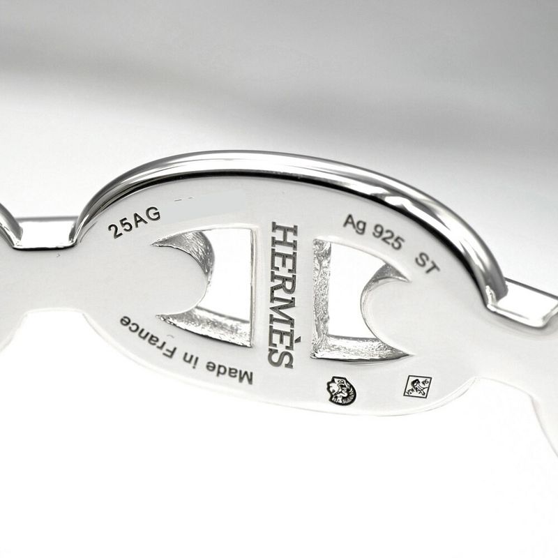 Hermes Chaine D'ancre Double Bracelet ST Ag925 Silver - Accessories -
