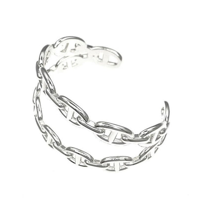 Hermes Chaine D'ancre Double Bracelet ST Ag925 Silver - Accessories -