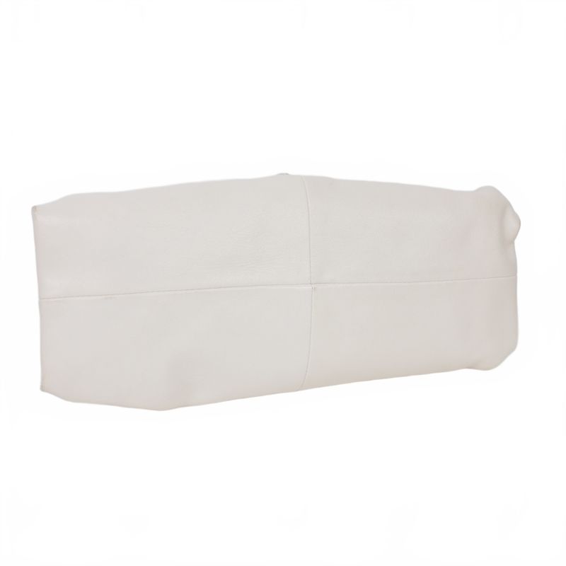 Bottega Veneta Triangle Clutch BAG Triangle Clutch Bag Leather White