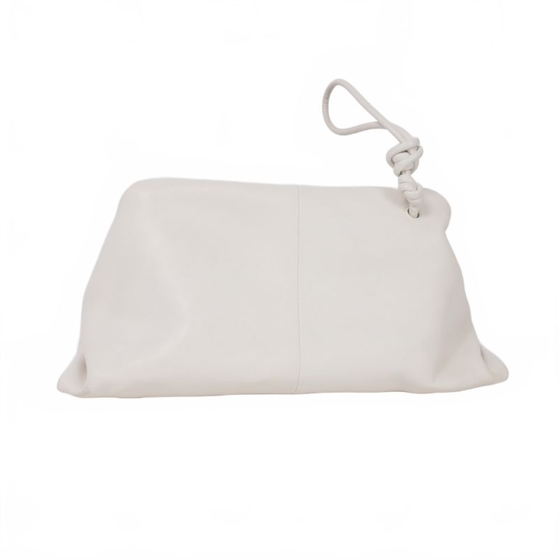 Bottega Veneta Triangle Clutch BAG Triangle Clutch Bag Leather White