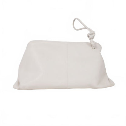 Bottega Veneta Triangle Clutch BAG Triangle Clutch Bag Leather White