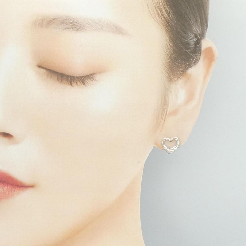 Tiffany & Co Open Heart Mini Earrings