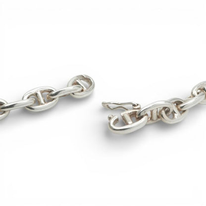 Hermes Chaine D'ancre Necklace Pendant Choker 925 Silver