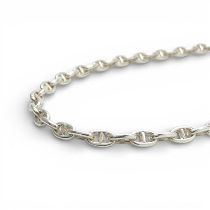 Hermes Chaine D'ancre Necklace Pendant Choker 925 Silver