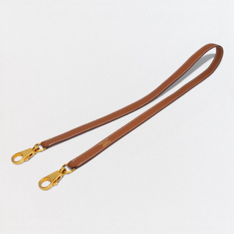 Hermes Shoulder Strap Others Epson Gold Brown Gold Hardware Bag Strap Kelly