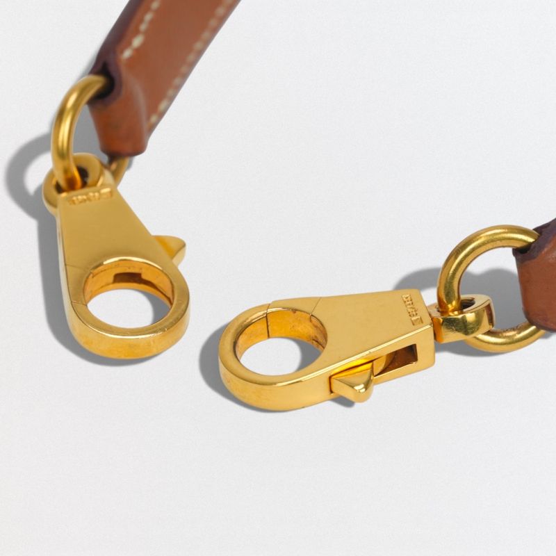 Hermes Shoulder Strap Others Epson Gold Brown Gold Hardware Bag Strap Kelly