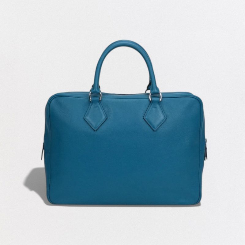Hermes Plume Dock 38 Plume Dock 38 Bag Business Bag Briefcase Evercolor Blue