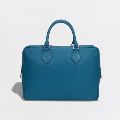 Hermes Plume Dock 38 Plume Dock 38 Bag Business Bag Briefcase Evercolor Blue