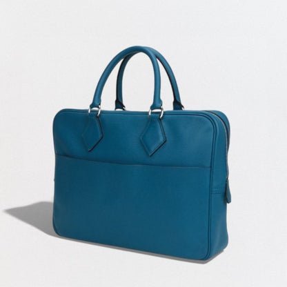 Hermes Plume Dock 38 Plume Dock 38 Bag Business Bag Briefcase Evercolor Blue
