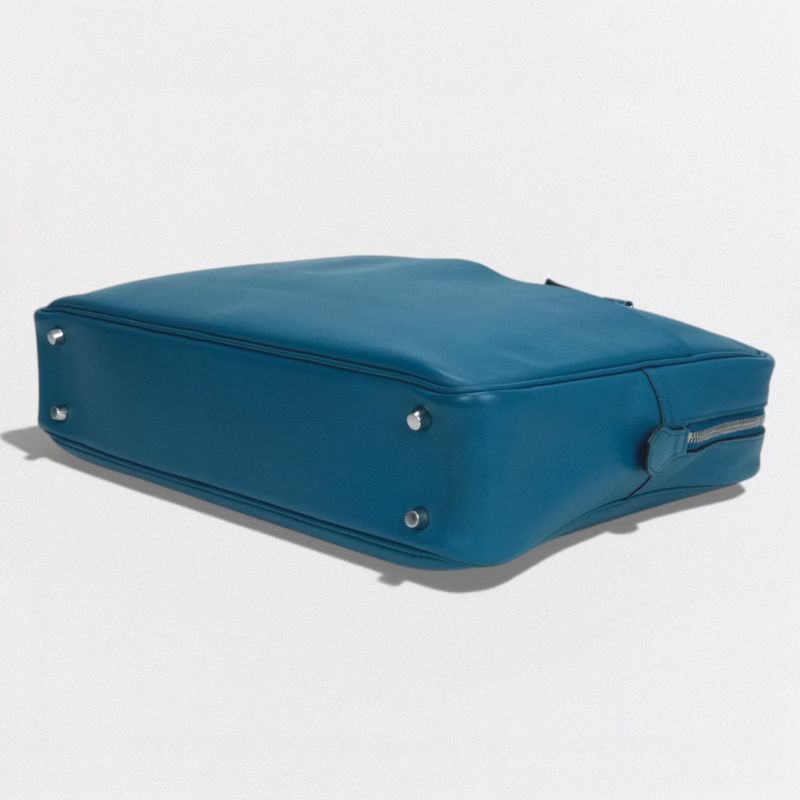Hermes Plume Dock 38 Plume Dock 38 Bag Business Bag Briefcase Evercolor Blue
