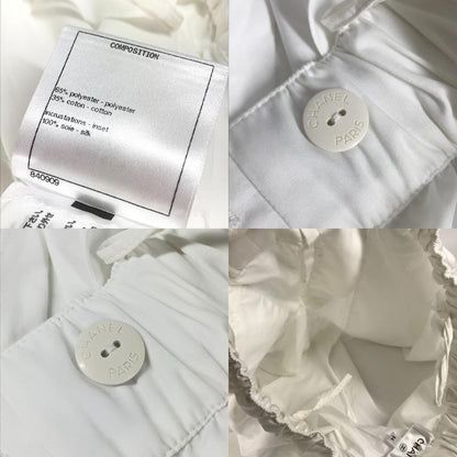 Chanel Shorts CC Logo Button P63229 Polyester White