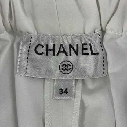 Chanel Shorts CC Logo Button P63229 Polyester White