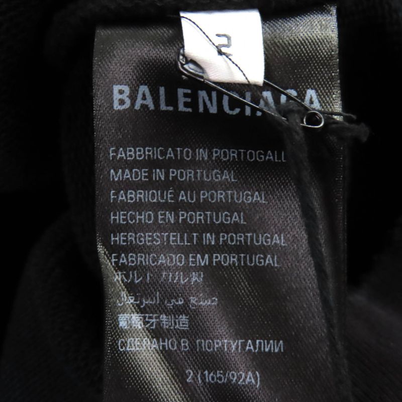 Balenciaga 739024 Valentine CD Hoodie 100% Cotton Valentine CD Distressed