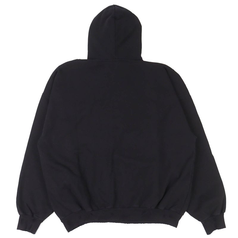 Balenciaga 739024 Valentine CD Hoodie 100% Cotton Valentine CD Distressed