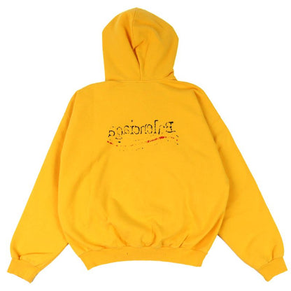 Balenciaga 23SS 720426 100% Cotton Campaign Logo Distressed Hoodie Parka