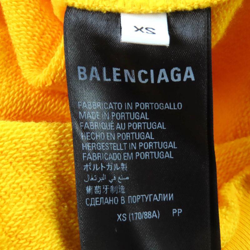 Balenciaga 23SS 720426 100% Cotton Campaign Logo Distressed Hoodie Parka