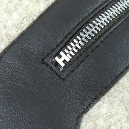 Hermes H394076t Teddy Pocket Wool Cashmere Silver Hardware H Logo Shawl