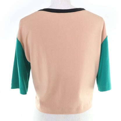 Chanel 22SS 23A P75264v22445 100% Wool Coco Mark Bead Decoration Cropped Top