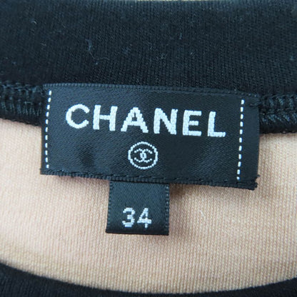 Chanel 22SS 23A P75264v22445 100% Wool Coco Mark Bead Decoration Cropped Top