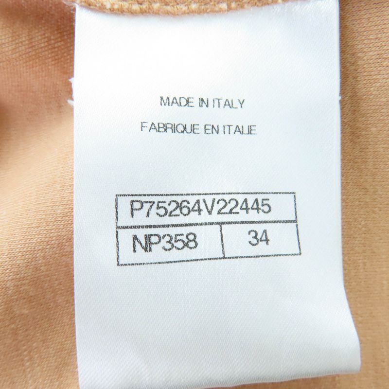 Chanel 22SS 23A P75264v22445 100% Wool Coco Mark Bead Decoration Cropped Top