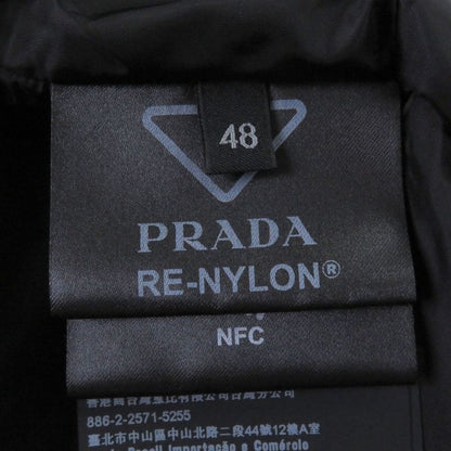Prada Adidas Sgb937 Re-nylon Three Stripes Triangle Logo Bench Coat Black 48