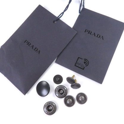 Prada Adidas Sgb937 Re-nylon Three Stripes Triangle Logo Bench Coat Black 48