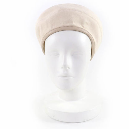 Hermes Saint Honore 100% Cotton Silver Hardware Serie Hardware Leather Beret