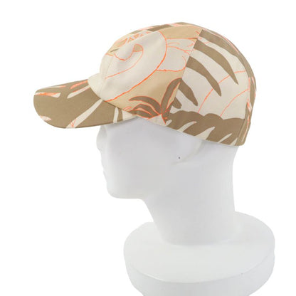 Hermes Davis Jungle Love 100% Silk Cap Hat With Serie Button Brown 59 Made In