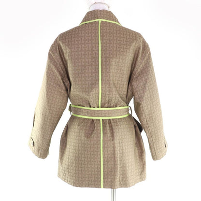 Hermes 22AW 2h0117dp Cashmere Blend Liner And Belt Included H Mosaic Safari