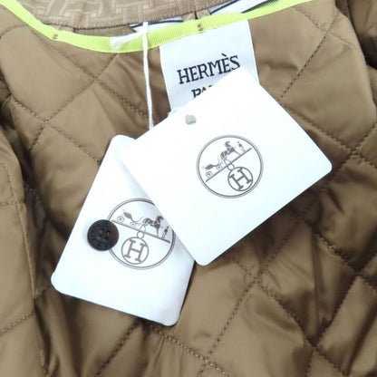 Hermes 22AW 2h0117dp Cashmere Blend Liner And Belt Included H Mosaic Safari