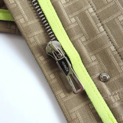 Hermes 22AW 2h0117dp Cashmere Blend Liner And Belt Included H Mosaic Safari