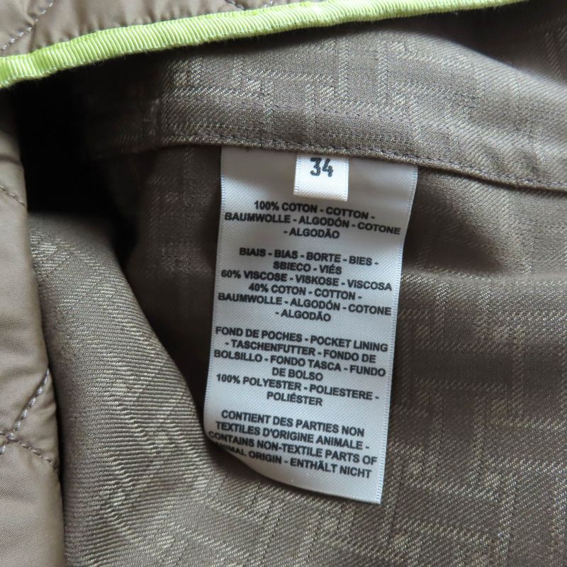 Hermes 22AW 2h0117dp Cashmere Blend Liner And Belt Included H Mosaic Safari