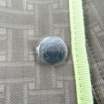 Hermes 22AW 2h0117dp Cashmere Blend Liner And Belt Included H Mosaic Safari