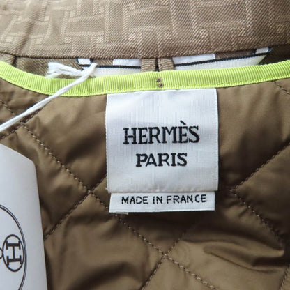 Hermes 22AW 2h0117dp Cashmere Blend Liner And Belt Included H Mosaic Safari