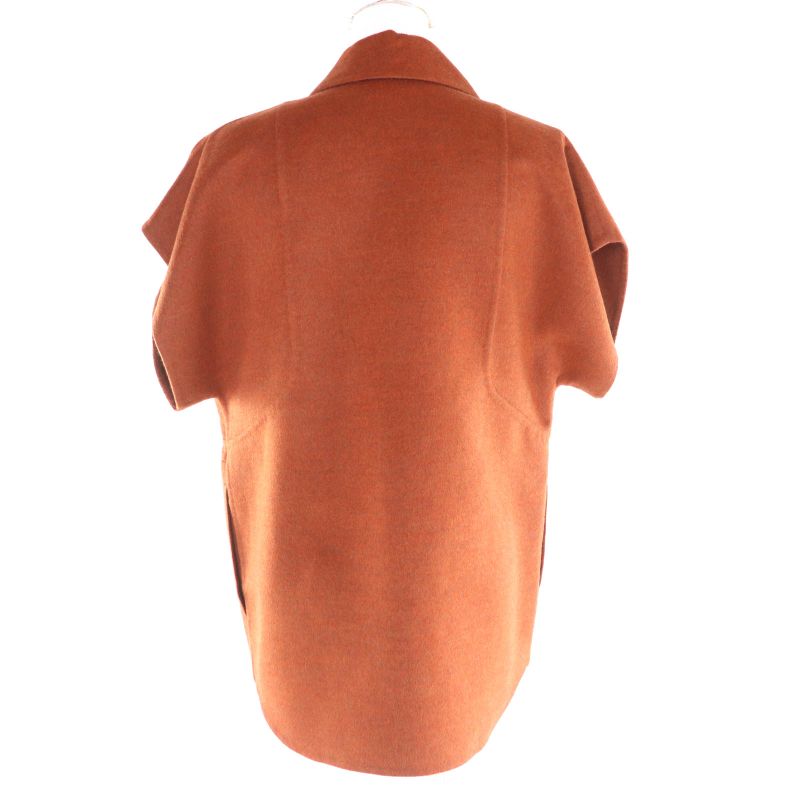 Hermes 25SS 5e0235dc 100% Cashmere Sleeveless Jacket With Crude Cell Buttons